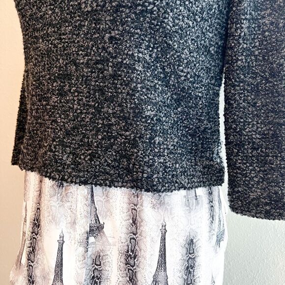 Style & Co 3/4 sweater with attached faux blouse - Picture 3 of 4